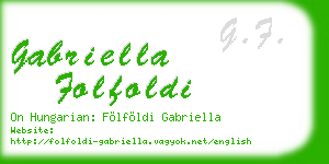 gabriella folfoldi business card